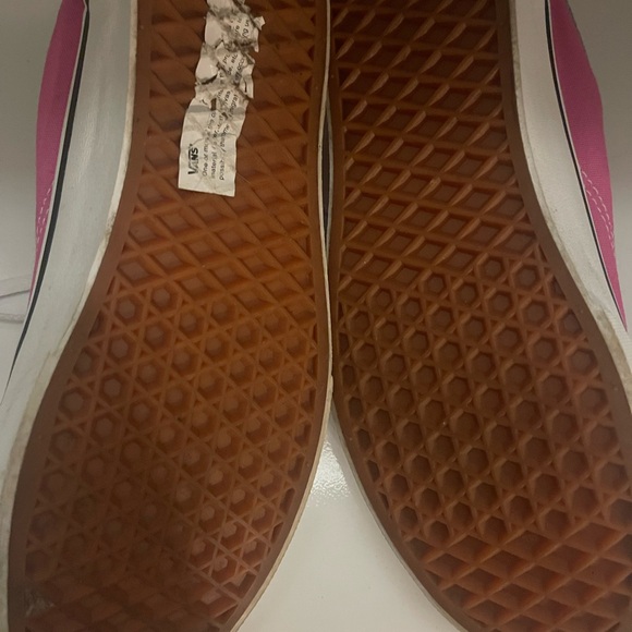 Worn once pink suede Vans sz W8.5 M6.5 - Picture 2 of 3